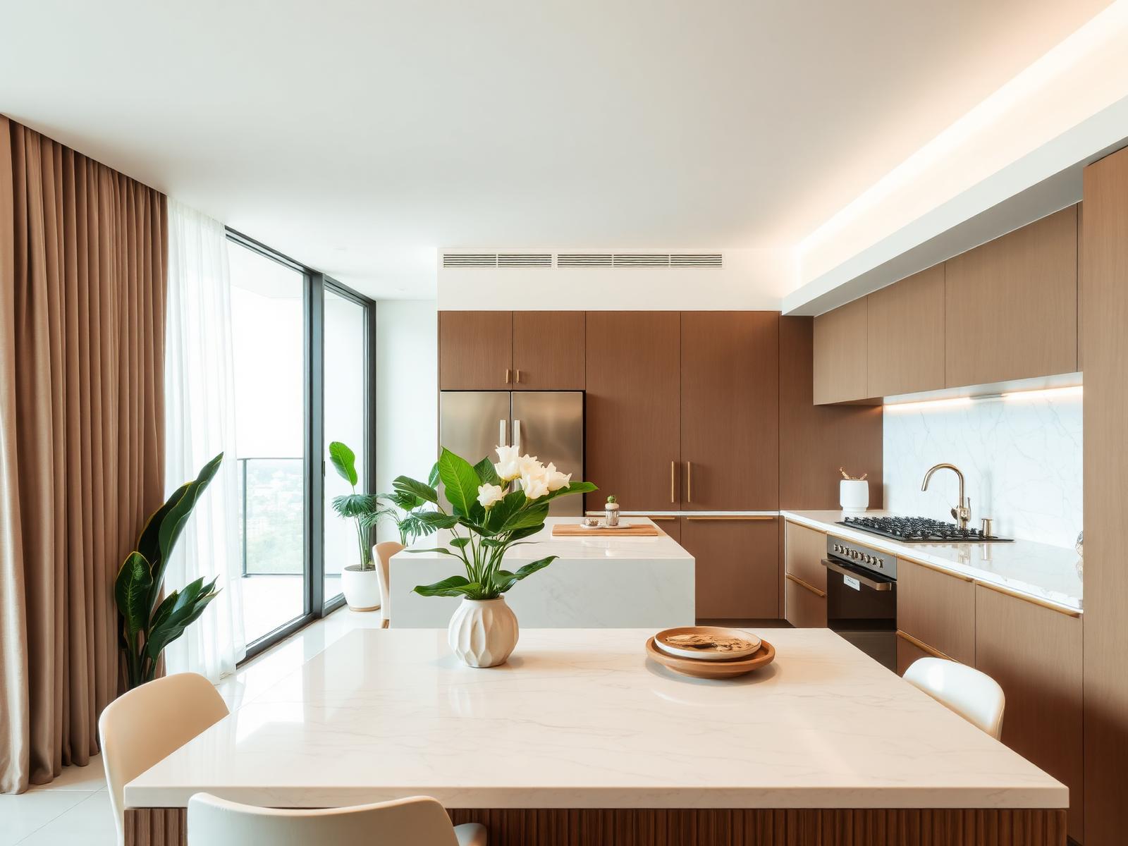 Modern minimalist condo interior managed by Superior Rentals BNB